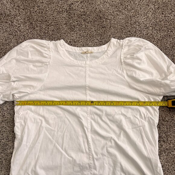 MADEWELL Puff-Sleeve Tee Womens Sz XXL White Short Sleeve Top - Picture 2 of 5